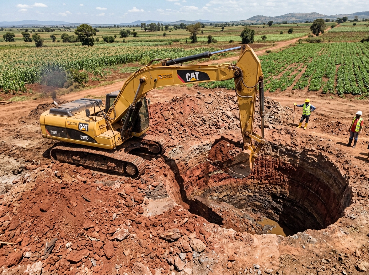 New Well Digging Excavator