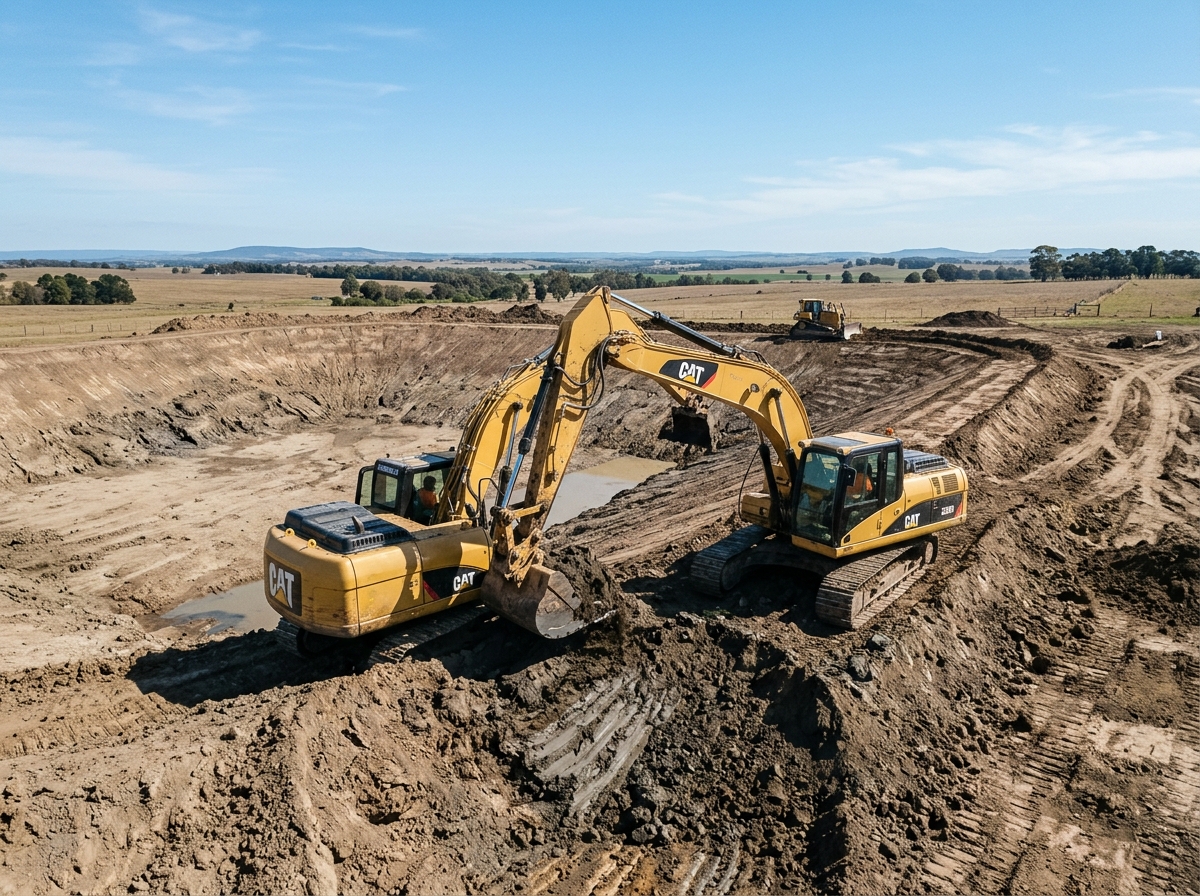 Pond Digging & Reservoir Excavation